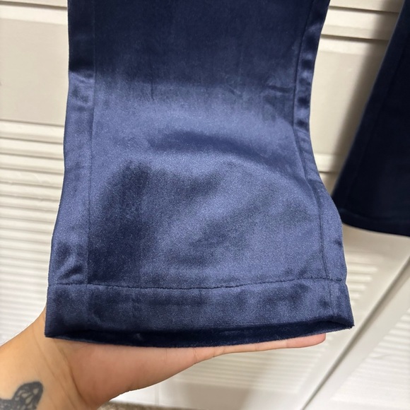 Scotch & Soda Navy Blue Velvet Trousers - Picture 4 of 8